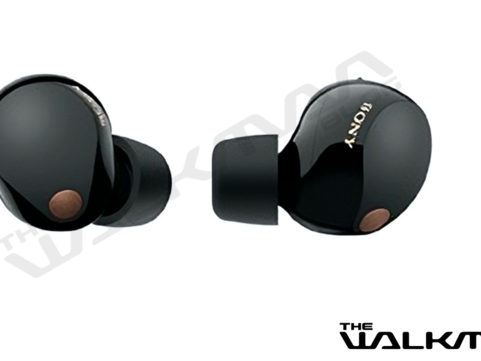Close-up of Sony WF-1000XM5 earbud showing driver detail