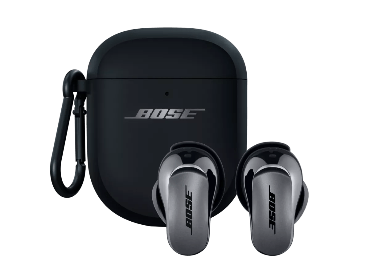 Bose QuietComfort Ultra earbuds and charging case