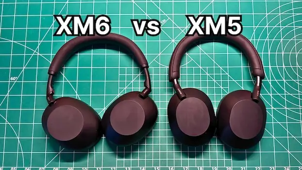 Comparison of Sony WH-1000XM6 wider headband vs XM5
